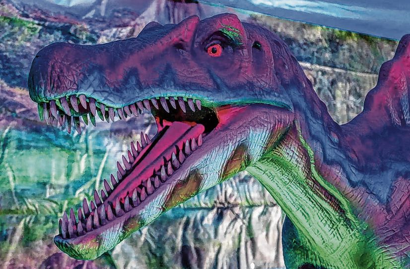 Dinos in Riesa zu Gast