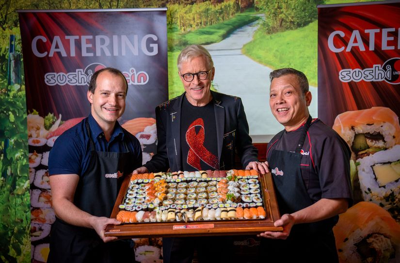 Auch Wolle Förster ist mit "Sushi und Wein" dabei.