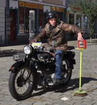 Beim Oldtimertreff des MC Großenhain starten natürlich auch Motorradklassen.