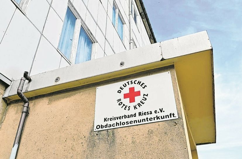 Obdachlosenunterkunft in Riesa in Trägerschaft des DRK.