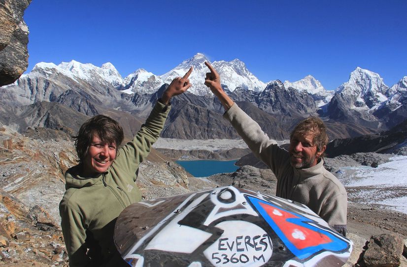 Sophie Ehret-Sander und Ingo Ehret reisen per Rad durch den Himalaya.
