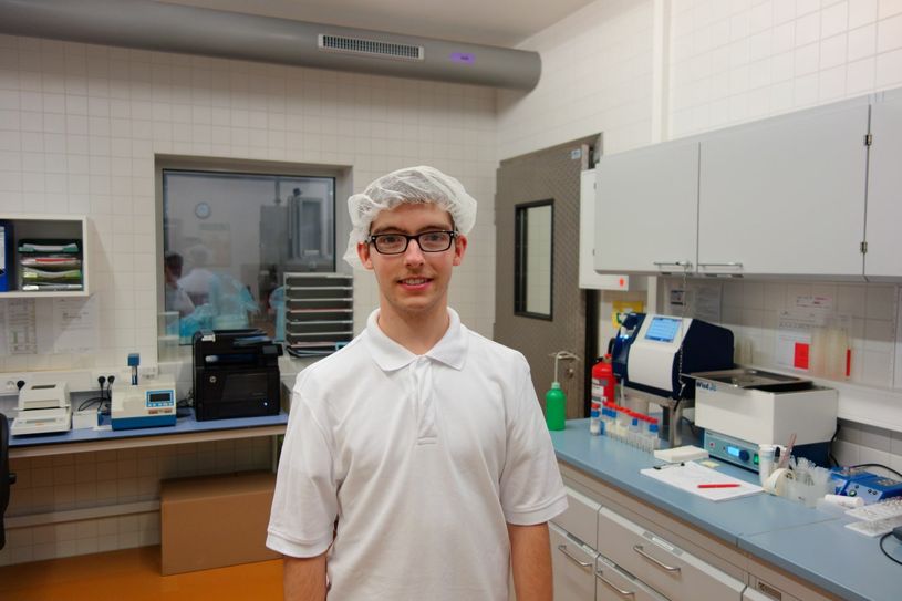 Die neuen Azubis der Gläsernen Molkerei Sascha Benz... Foto: Gläserne Molkerei GmbH
