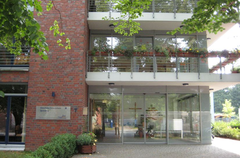 Eingangsbereich des Seniorenheimes in der Gärtnerstraße.