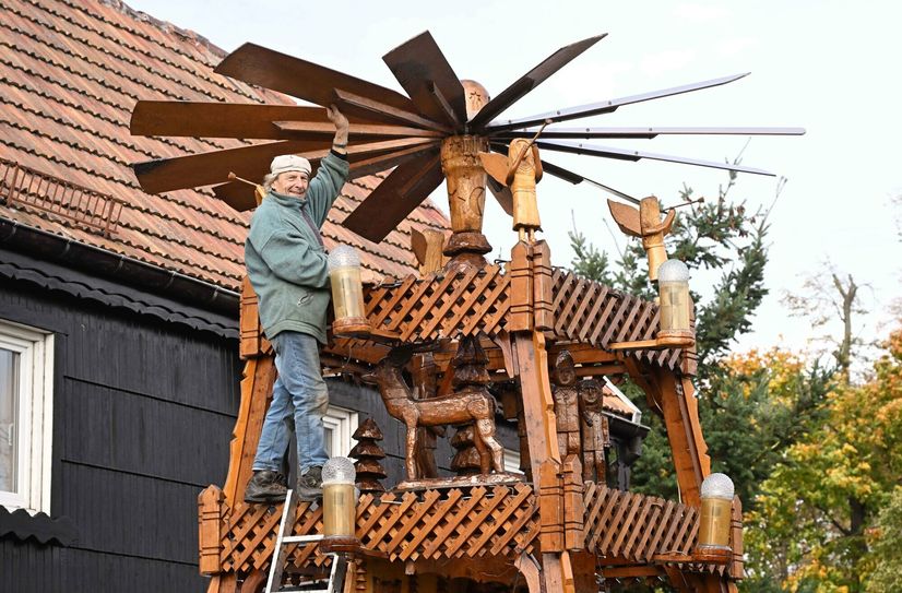 Traditionell eröffnet die Weixdorfer Pyramide die Dresdner Pyramiden-Saison.