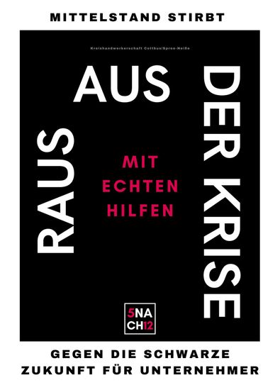 Handwerksbetriebe mahnen: Es wird Zeit, denn es ist bereits "Fünf nach Zwölf"!