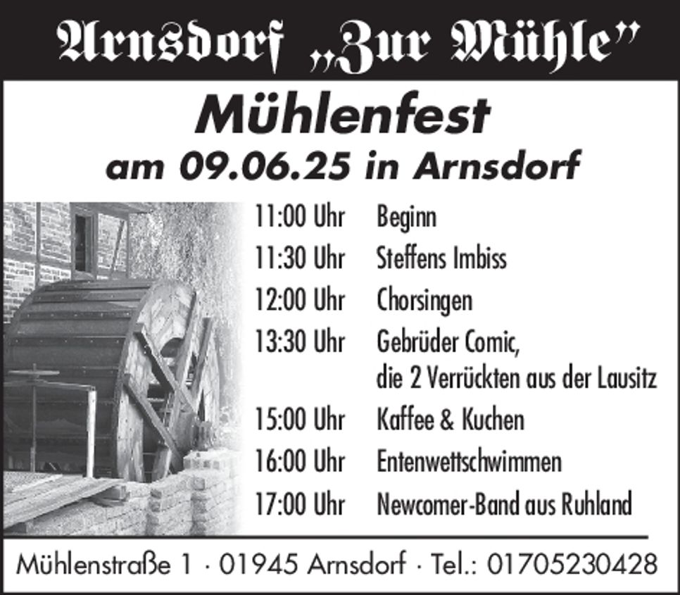 Mühlenfest 2025