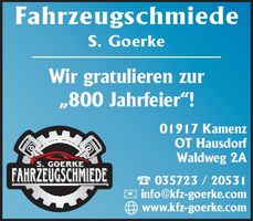 Fahrzeugschmiede S.Goerke "800 Jahre"