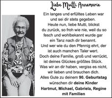 Glückwunsch Mutti Anemarie