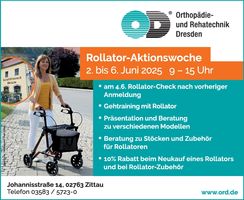 Aktionstage Rollator Zittau 02.-06.06.