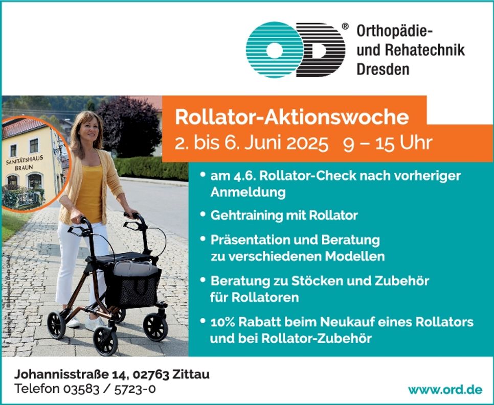Aktionstage Rollator Zittau 02.-06.06.