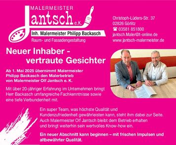 TS Maler Jantsch/Firmenübernahme