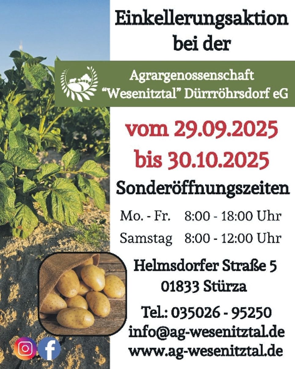 Agrargen. Wesenitztal Titelanzeige