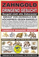 Zahngold dringend gesucht