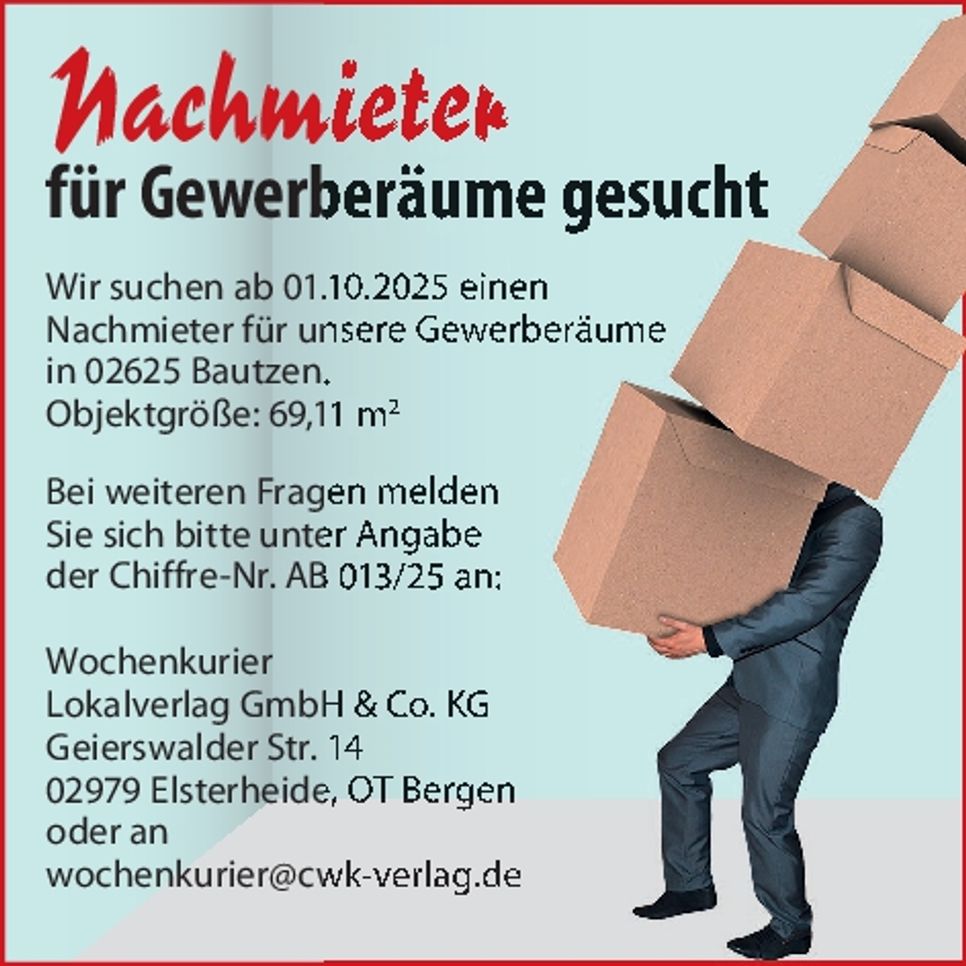 Nachmieter gesucht