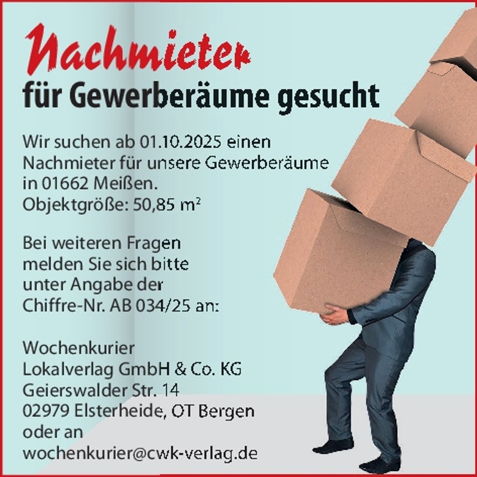 Nachmieter gesucht