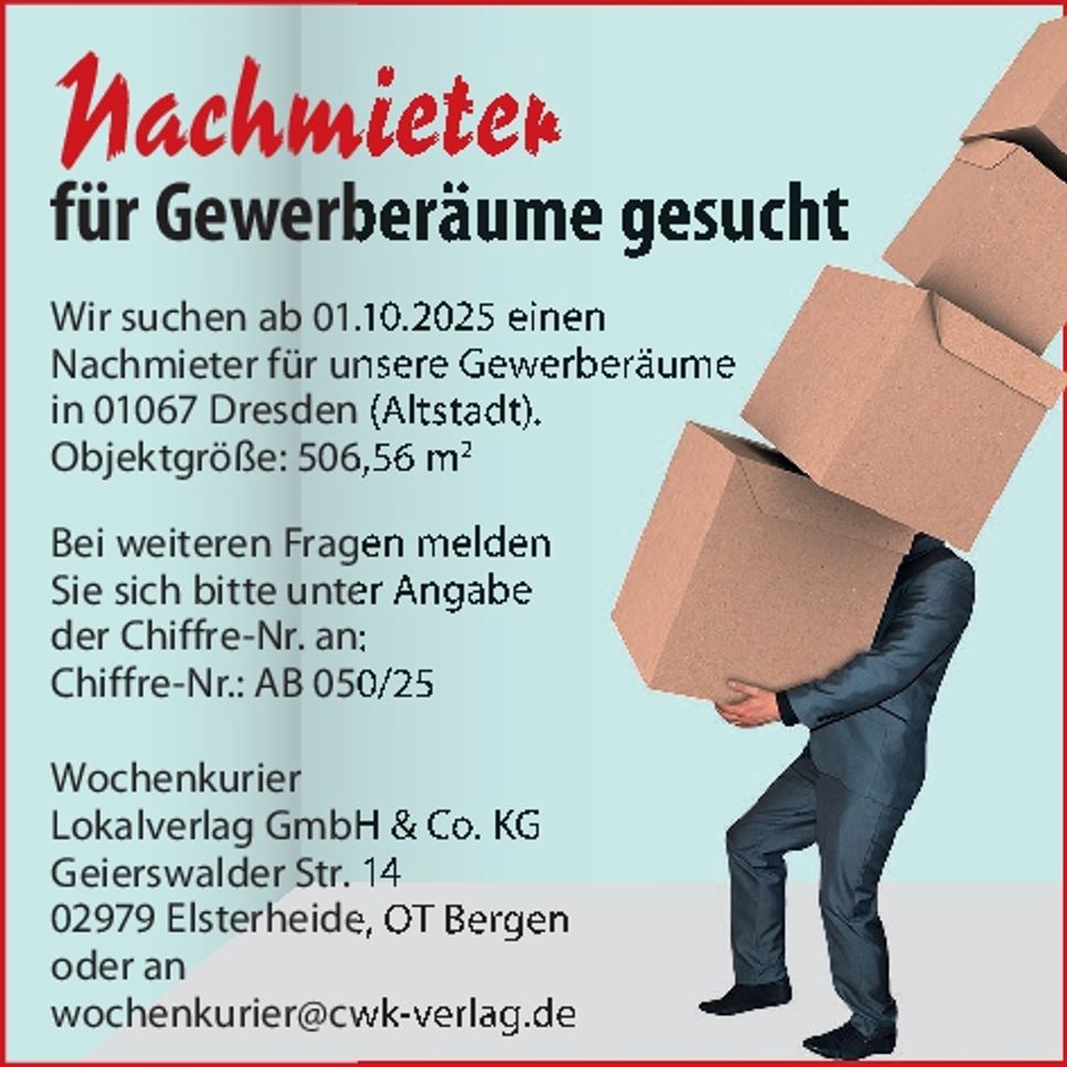 Nachmieter gesucht
