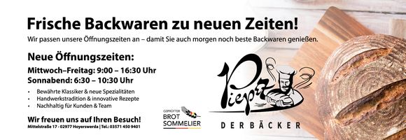 Neue Öffnungszeiten