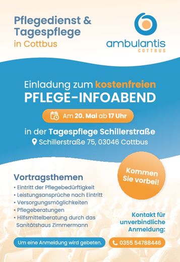 Ambulantis Pflege-Infoabend 20.5.
