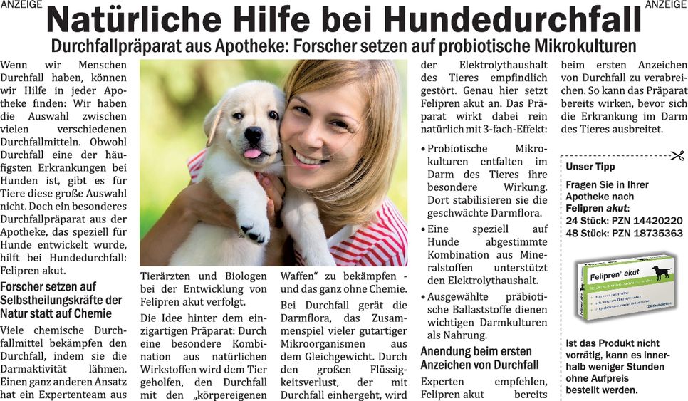 Felinapharm (Mädchen, Stichpunkte)