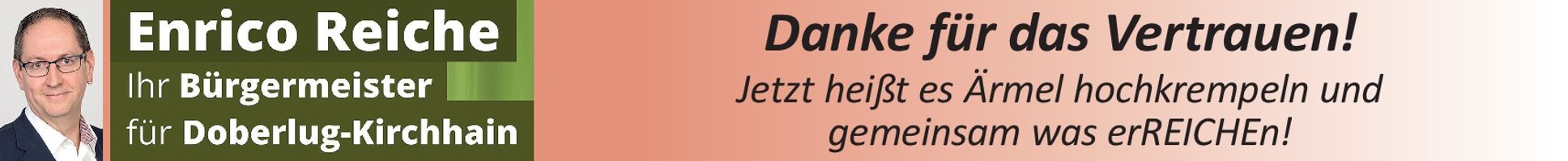 Danksagung BM Enrico Reiche
