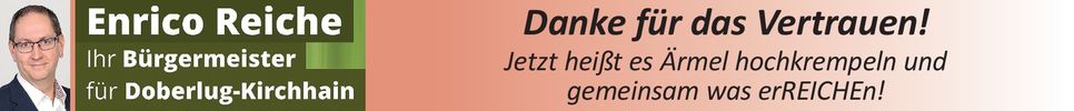 Danksagung BM Enrico Reiche