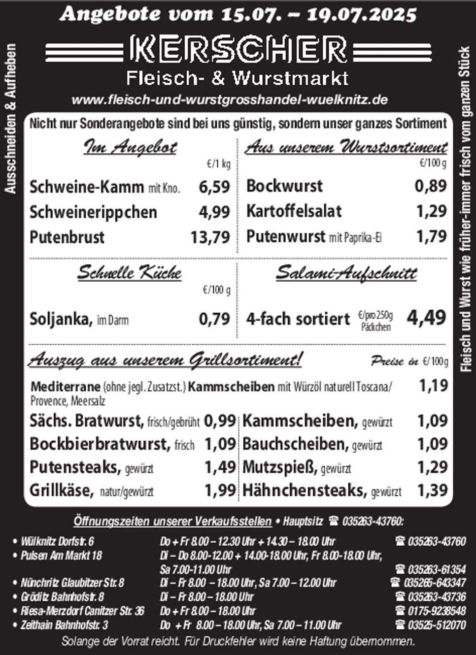 Fleisch- & Wurstmarkt