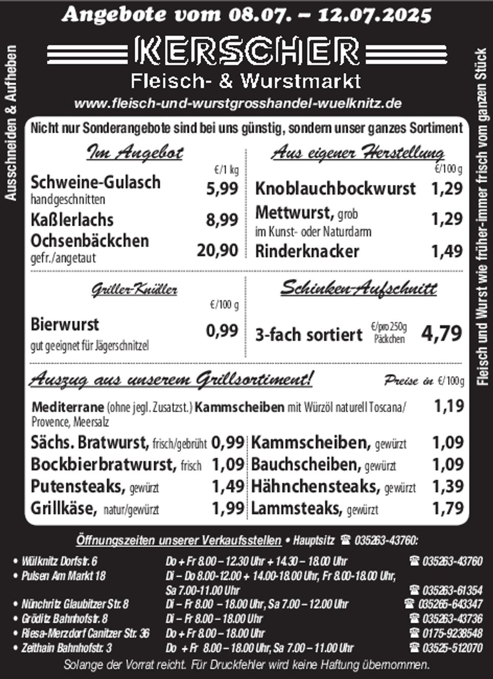 Fleisch- & Wurstmarkt