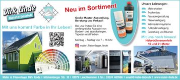 Maler Linde - Juni Werbung 
