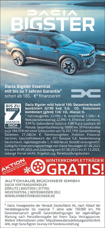 Autohaus Büchner/Dacia Bigster