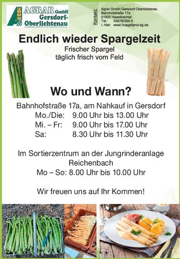 Endlich wieder Spargelzeit