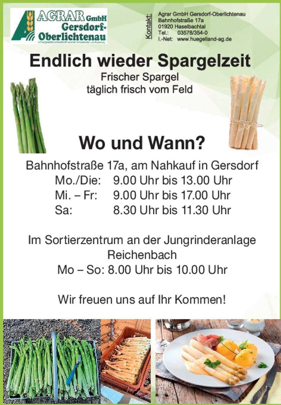 Endlich wieder Spargelzeit