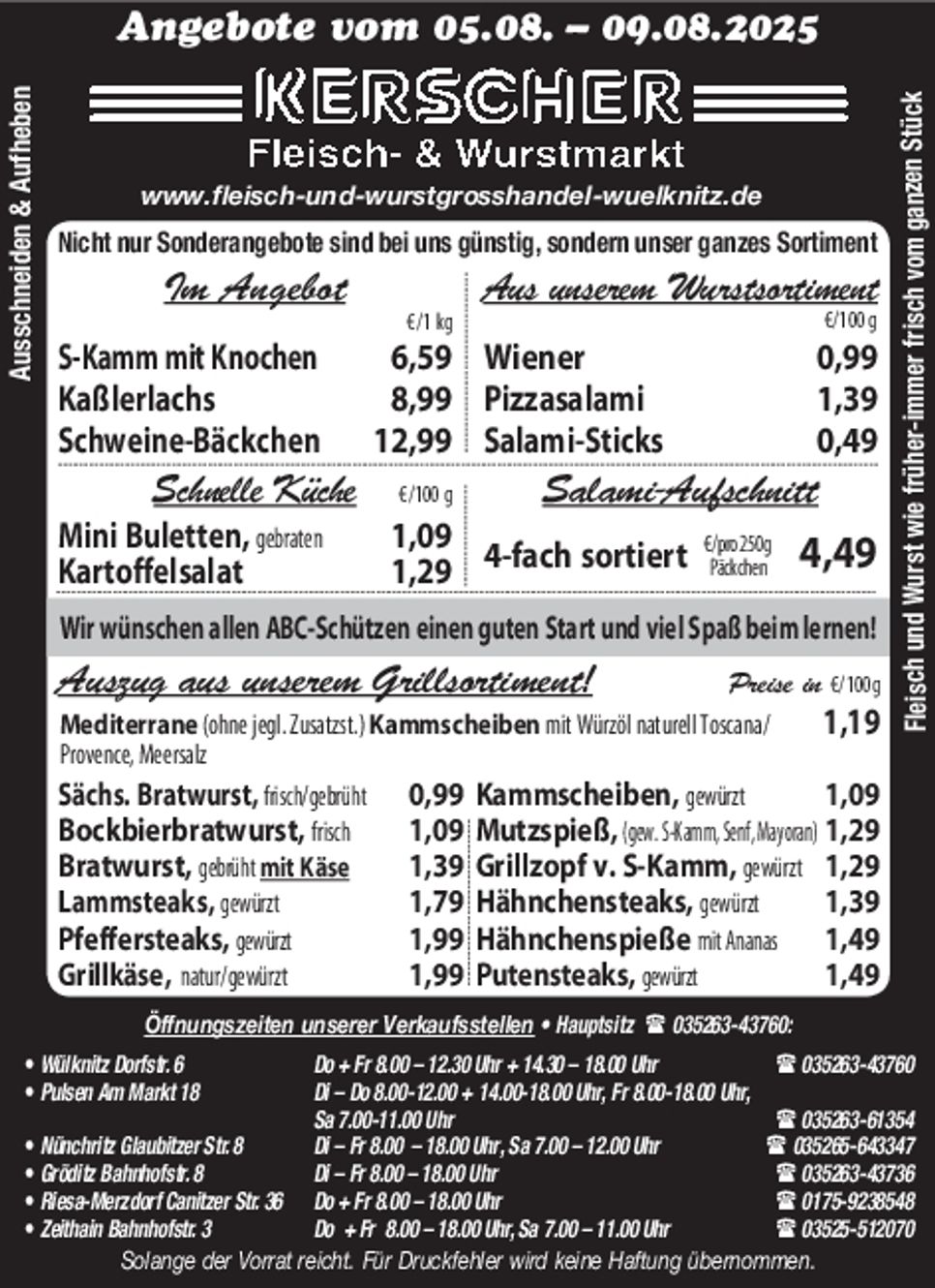 Fleisch- & Wurstmarkt