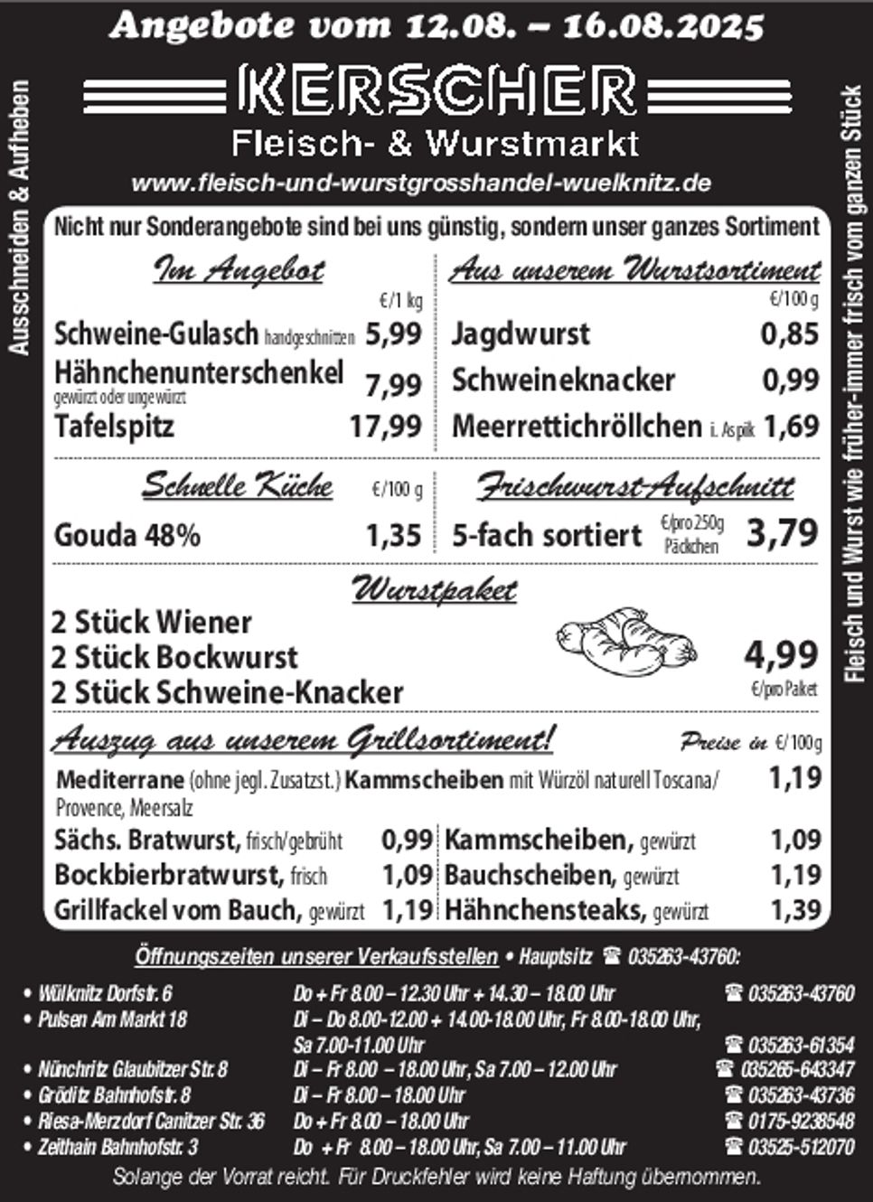 Fleisch- & Wurstmarkt