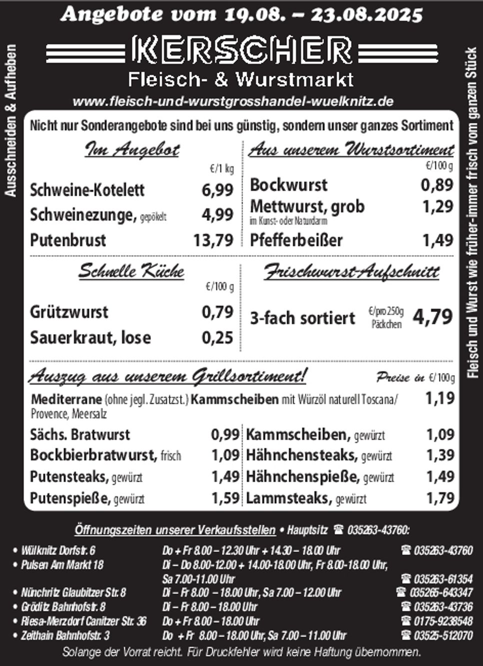 Fleisch- & Wurstmarkt