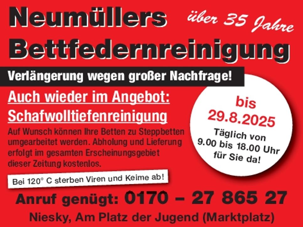 Bettfedernr. Neumüller / Niesky