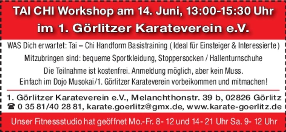 1. Görlitzer Karateverein/Workshop