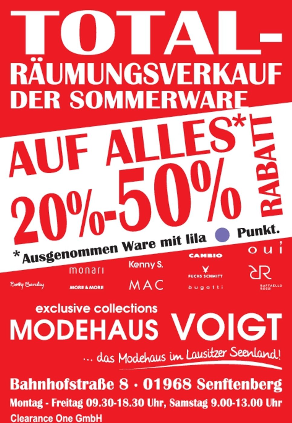 Modehaus Voigt 30 Jahre