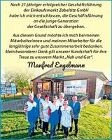 Dankeschön an Kunden und Mitarbeiter