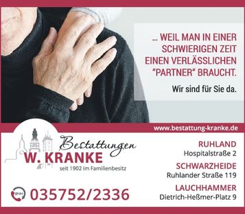 Bestattungen Kranke - Trauerseite