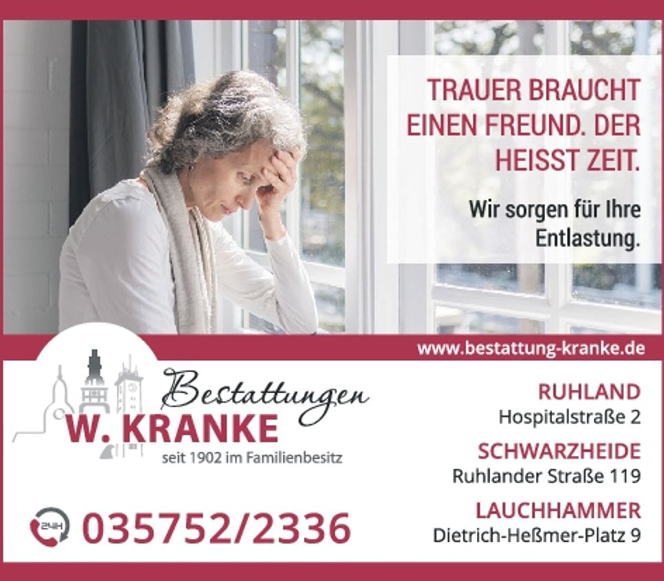 Bestattungen Kranke - Trauerseite