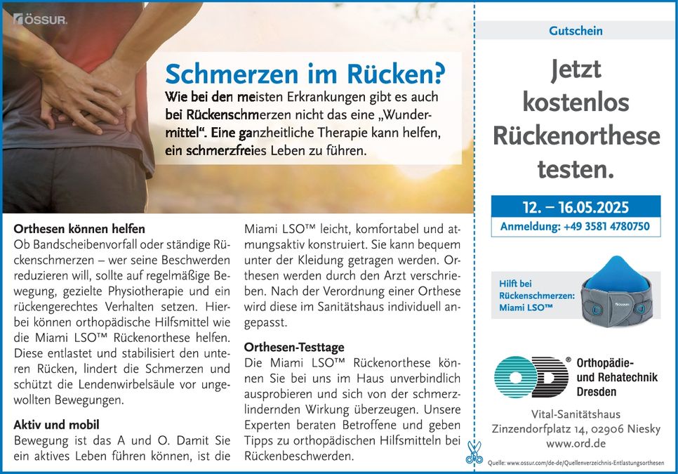 Rückenorthesentestw. Niesky 12.–16.05.