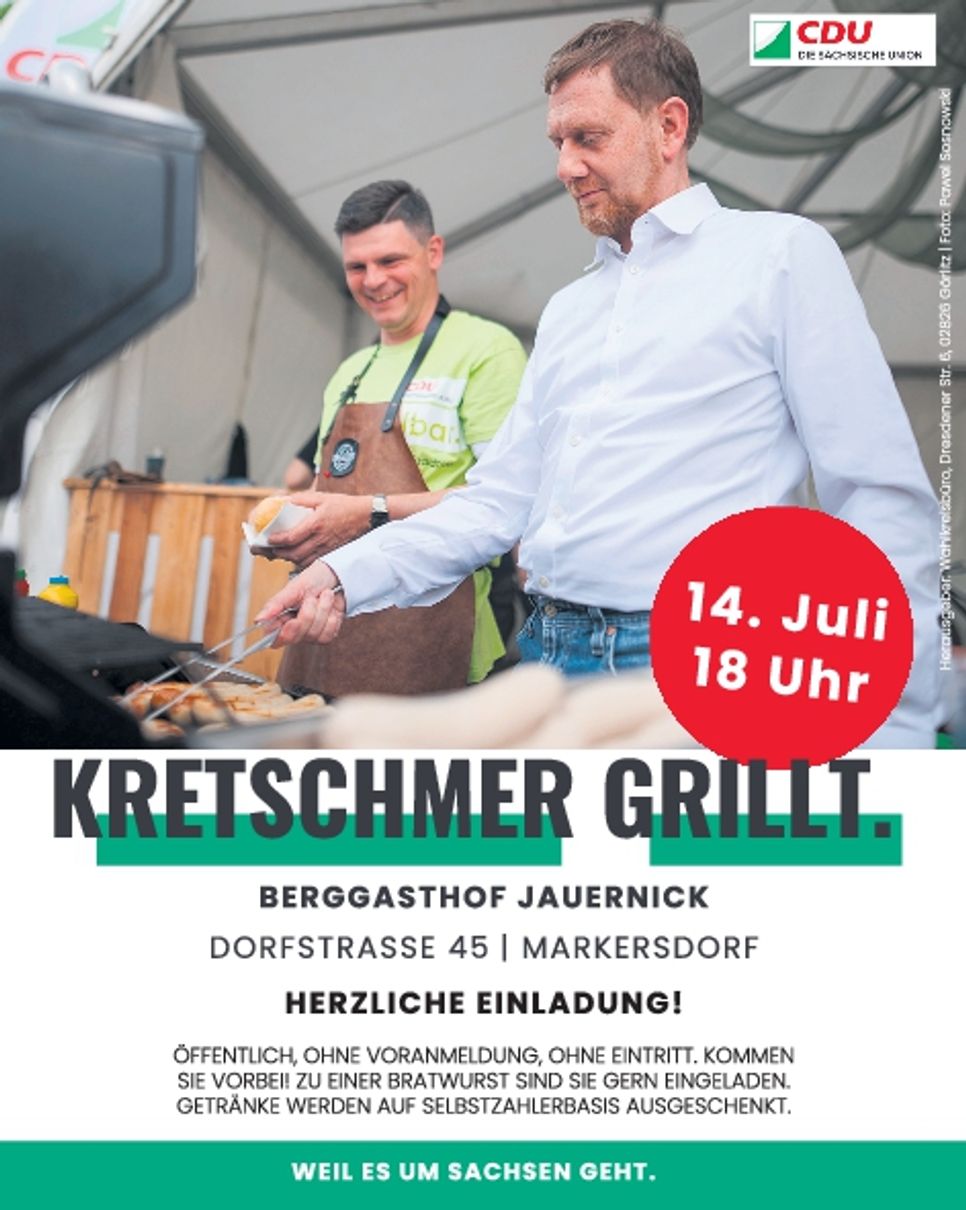 Veranstalt. Kretschmer grillt -14. Juli 