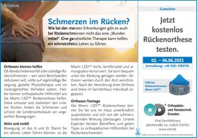 Rückenorthesentestw. Görlitz 02.–06.06.