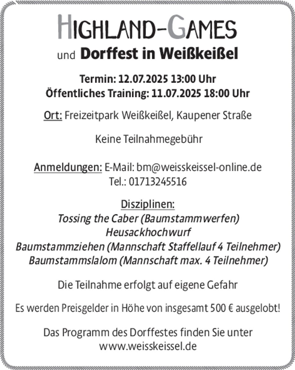 Dorffest Weißkeißel