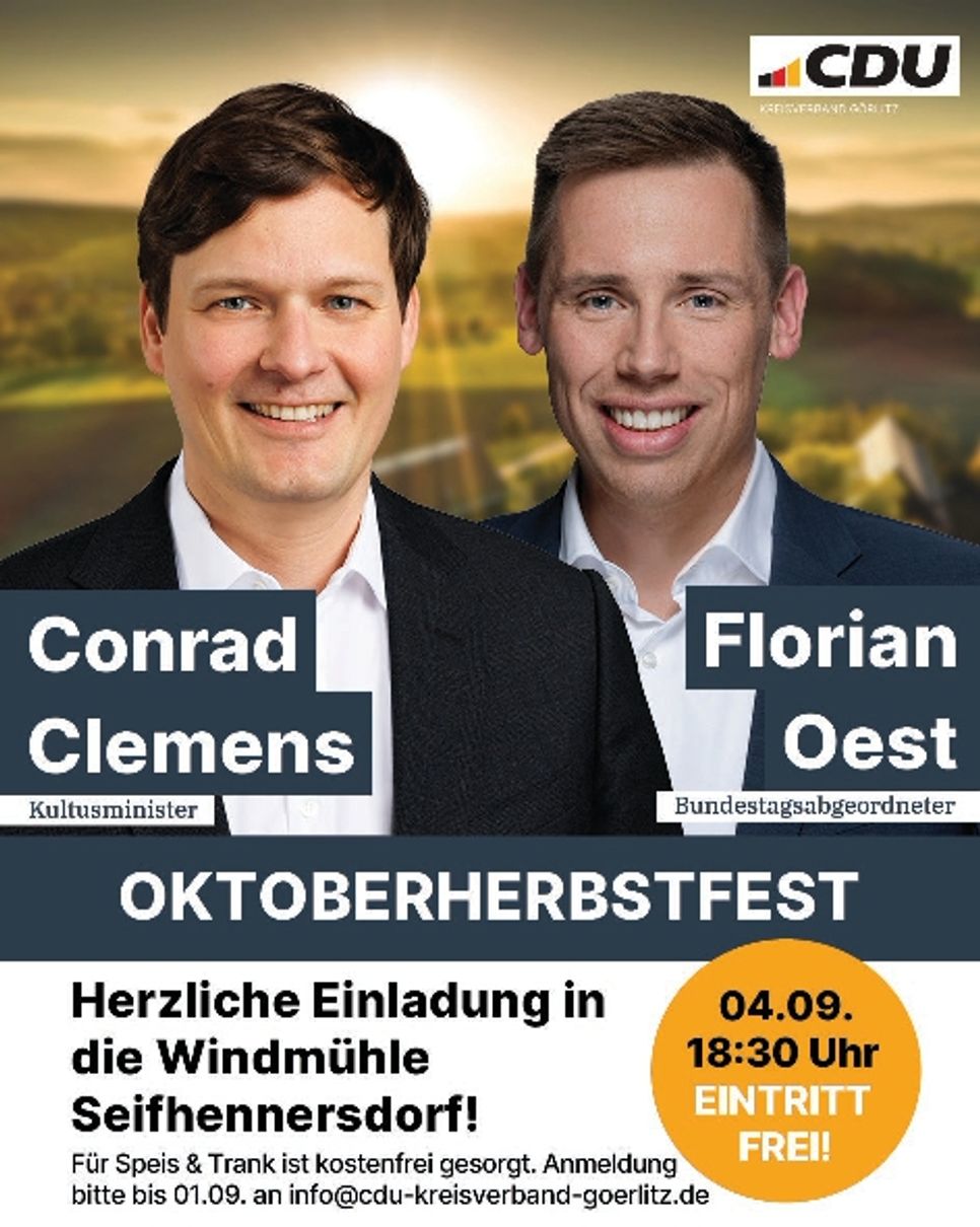 CDU- Veranstaltung Löbau Zittau 