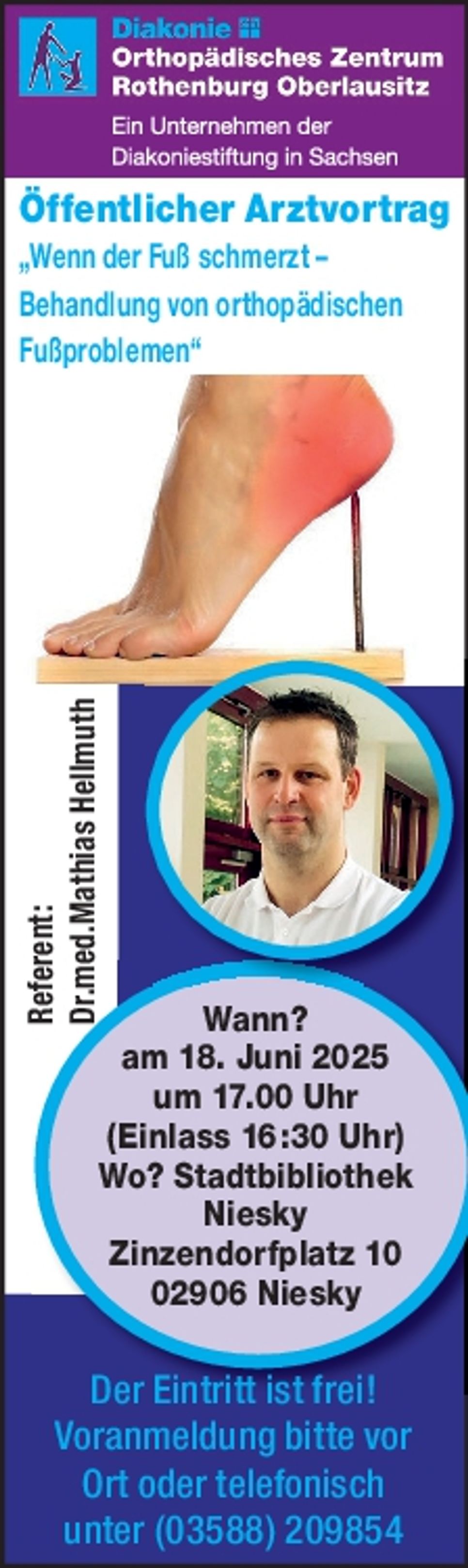 Öffentlicher Arztvortrag