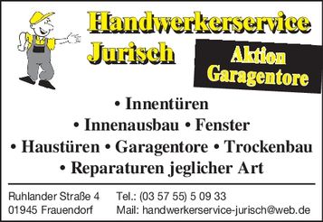 Jurisch Serviceseite