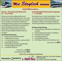 Steglich - Österreich Restplätze