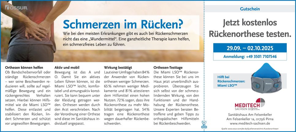 Orthesentestwoche SH Pirna 29.-02.10.25