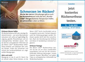 Orthesentestwoche SH HOY 11.-15.08.25